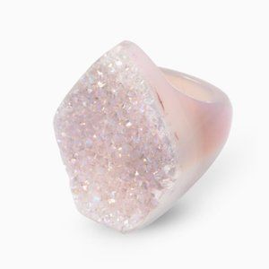 Kendra Scott Penelope White Druzy Agate Ring 7